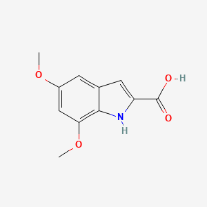 molecular formula C11H11NO4 B2883889 5,7-dimethoxy-1H-indole-2-carboxylic Acid CAS No. 27508-88-9