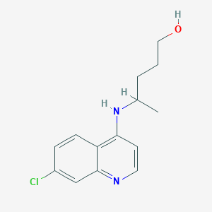 molecular formula C14H17ClN2O B028839 4-[(7-Chloro-4-quinolinyl)amino]-1-pentanol CAS No. 10500-64-8