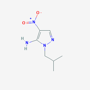 molecular formula C7H12N4O2 B2883901 1-Isobutyl-4-nitro-1H-pyrazol-5-amine CAS No. 1249361-35-0