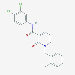 molecular formula C20H16Cl2N2O2 B2883911 N-(3,4-dichlorophenyl)-1-(2-methylbenzyl)-2-oxo-1,2-dihydropyridine-3-carboxamide CAS No. 941988-95-0