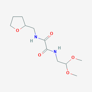 N'-(2,2-Dimethoxyethyl)-N-(oxolan-2-ylmethyl)oxamide
