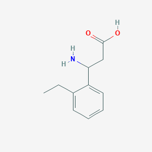 molecular formula C11H15NO2 B2883986 3-Amino-3-(2-ethylphenyl)propanoic acid CAS No. 299164-93-5