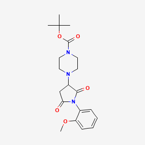 Tert-butyl 4-[1-(2-methoxyphenyl)-2,5-dioxoazolidin-3-yl]piperazinecarboxylate