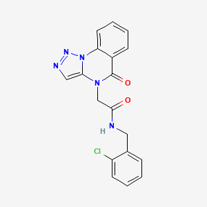 N-(2-chlorobenzyl)-2-(5-oxo[1,2,3]triazolo[1,5-a]quinazolin-4(5H)-yl)acetamide