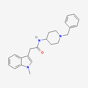 N-(1-benzylpiperidin-4-yl)-2-(1-methyl-1H-indol-3-yl)acetamide