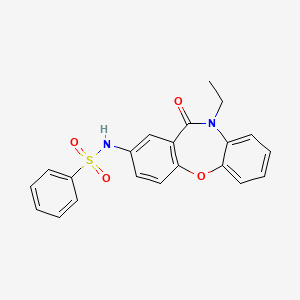 N-(10-ethyl-11-oxo-10,11-dihydrodibenzo[b,f][1,4]oxazepin-2-yl)benzenesulfonamide