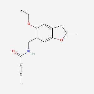 N-[(5-Ethoxy-2-methyl-2,3-dihydro-1-benzofuran-6-yl)methyl]but-2-ynamide