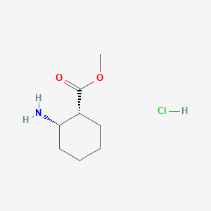 molecular formula C8H16ClNO2 B2884030 rac-methyl (1R,2S)-2-aminocyclohexane-1-carboxylate hydrochloride, cis CAS No. 107313-11-1; 835926-44-8