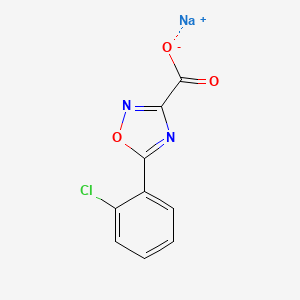 molecular formula C9H4ClN2NaO3 B2884055 Sodium 5-(2-chlorophenyl)-1,2,4-oxadiazole-3-carboxylate CAS No. 2138378-86-4