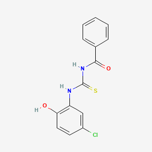 molecular formula C14H11ClN2O2S B2884064 1-Benzoyl-3-(5-chloro-2-hydroxyphenyl)thiourea CAS No. 815612-78-3