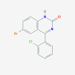 molecular formula C14H8BrClN2O B2884127 6-Bromo-4-(2-chlorophenyl)quinazolin-2-ol CAS No. 64820-53-7
