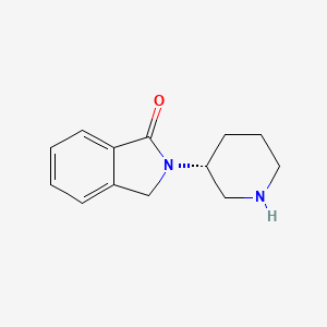 molecular formula C13H16N2O B2884148 (R)-2-(Piperidin-3-yl)isoindolin-1-one CAS No. 1786495-37-1