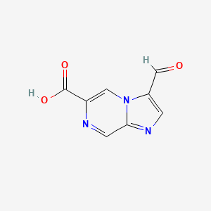B2884149 3-Formylimidazo[1,2-a]pyrazine-6-carboxylic acid CAS No. 2248298-80-6
