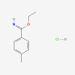 molecular formula C10H14ClNO B2884190 ethyl 4-methylbenzenecarboximidate;hydrochloride CAS No. 43002-64-8