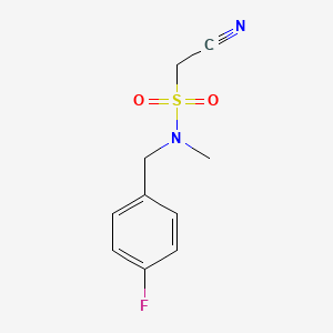 1-cyano-N-[(4-fluorophenyl)methyl]-N-methylmethanesulfonamide