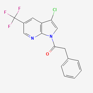 1-[3-chloro-5-(trifluoromethyl)-1H-pyrrolo[2,3-b]pyridin-1-yl]-2-phenylethan-1-one