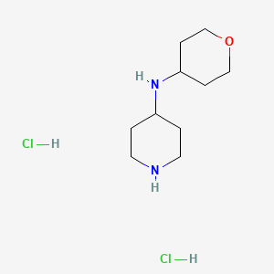molecular formula C10H22Cl2N2O B2884232 N-(oxan-4-yl)piperidin-4-amine dihydrochloride CAS No. 1349114-39-1; 914654-73-2