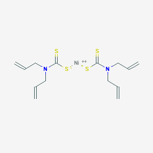 molecular formula C14H20N2NiS4 B2884269 Bis({[bis(prop-2-en-1-yl)carbamothioyl]sulfanyl})nickel CAS No. 76984-10-6