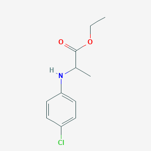 molecular formula C11H14ClNO2 B2884273 EthylN-(4-chlorophenyl)alaninate CAS No. 83442-72-2