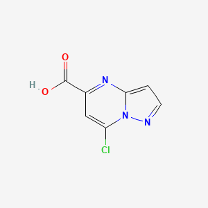molecular formula C7H4ClN3O2 B2884284 7-Chloropyrazolo[1,5-a]pyrimidine-5-carboxylic acid CAS No. 1030019-33-0