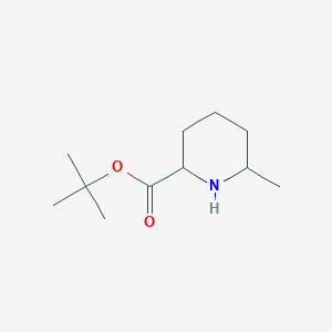 molecular formula C11H21NO2 B2884292 Tert-butyl 6-methylpiperidine-2-carboxylate CAS No. 1822545-17-4