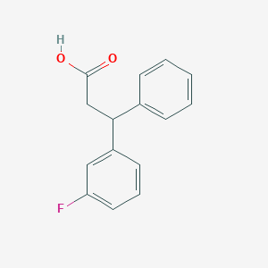 molecular formula C15H13FO2 B2884300 3-(3-Fluorophenyl)-3-phenylpropanoic acid CAS No. 267225-81-0