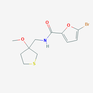 molecular formula C11H14BrNO3S B2884303 5-BROMO-N-[(3-METHOXYTHIOLAN-3-YL)METHYL]FURAN-2-CARBOXAMIDE CAS No. 1448129-63-2