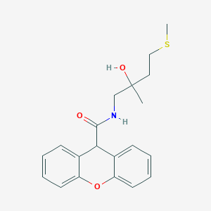 molecular formula C20H23NO3S B2884323 N-(2-hydroxy-2-methyl-4-(methylthio)butyl)-9H-xanthene-9-carboxamide CAS No. 1396888-69-9