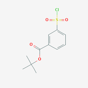 molecular formula C11H13ClO4S B2884325 Tert-butyl 3-(chlorosulfonyl)benzoate CAS No. 1484705-23-8