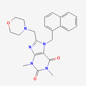 1,3-Dimethyl-8-(morpholin-4-ylmethyl)-7-(naphthalen-1-ylmethyl)purine-2,6-dione