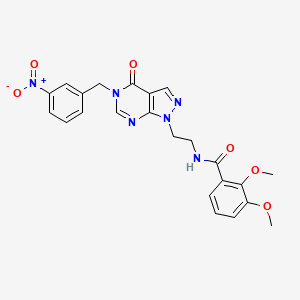 2,3-dimethoxy-N-(2-(5-(3-nitrobenzyl)-4-oxo-4,5-dihydro-1H-pyrazolo[3,4-d]pyrimidin-1-yl)ethyl)benzamide