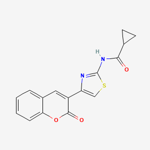 N-(4-(2-oxo-2H-chromen-3-yl)thiazol-2-yl)cyclopropanecarboxamide