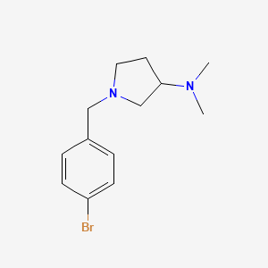 1-(4-bromobenzyl)-N,N-dimethylpyrrolidin-3-amine