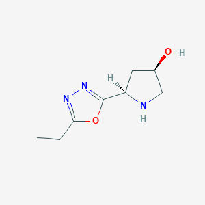 (3R,5R)-5-(5-ethyl-1,3,4-oxadiazol-2-yl)pyrrolidin-3-ol