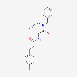 N-{[benzyl(cyanomethyl)carbamoyl]methyl}-3-(4-methylphenyl)propanamide