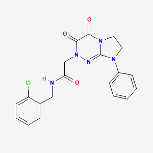 N-(2-chlorobenzyl)-2-(3,4-dioxo-8-phenyl-3,4,7,8-tetrahydroimidazo[2,1-c][1,2,4]triazin-2(6H)-yl)acetamide