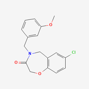7-chloro-4-(3-methoxybenzyl)-4,5-dihydro-1,4-benzoxazepin-3(2H)-one