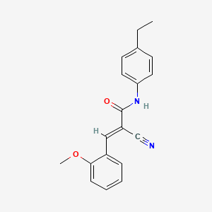 (2E)-2-cyano-N-(4-ethylphenyl)-3-(2-methoxyphenyl)acrylamide