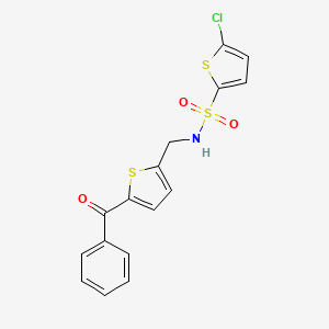 N-((5-benzoylthiophen-2-yl)methyl)-5-chlorothiophene-2-sulfonamide