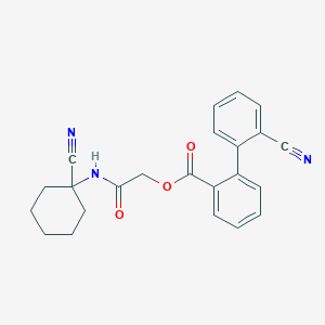 [2-[(1-Cyanocyclohexyl)amino]-2-oxoethyl] 2-(2-cyanophenyl)benzoate