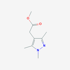 molecular formula C9H14N2O2 B2884462 methyl 2-(trimethyl-1H-pyrazol-4-yl)acetate CAS No. 1002418-10-1