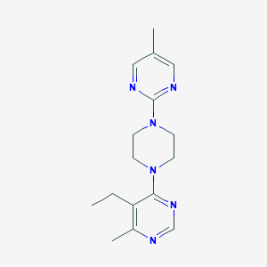molecular formula C16H22N6 B2884476 5-Ethyl-4-methyl-6-[4-(5-methylpyrimidin-2-yl)piperazin-1-yl]pyrimidine CAS No. 2380070-20-0
