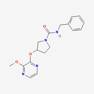 molecular formula C17H20N4O3 B2884486 N-benzyl-3-((3-methoxypyrazin-2-yl)oxy)pyrrolidine-1-carboxamide CAS No. 2034562-54-2