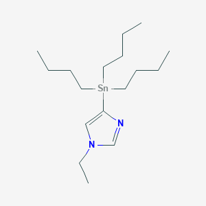 molecular formula C17H34N2Sn B2884499 1-Ethyl-4-(tributylstannyl)-1H-imidazole CAS No. 1445970-73-9