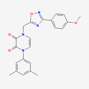 1-(3,5-Dimethylphenyl)-4-{[3-(4-methoxyphenyl)-1,2,4-oxadiazol-5-yl]methyl}-1,4-dihydro-2,3-pyrazinedione