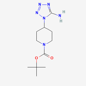 molecular formula C11H20N6O2 B2884514 tert-butyl4-(5-amino-1H-1,2,3,4-tetrazol-1-yl)piperidine-1-carboxylate CAS No. 2260931-97-1