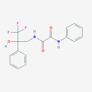 molecular formula C17H15F3N2O3 B2884521 N'-phenyl-N-(3,3,3-trifluoro-2-hydroxy-2-phenylpropyl)ethanediamide CAS No. 1351616-13-1