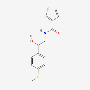 N-(2-hydroxy-2-(4-(methylthio)phenyl)ethyl)thiophene-3-carboxamide