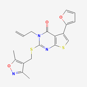 3-allyl-2-(((3,5-dimethylisoxazol-4-yl)methyl)thio)-5-(furan-2-yl)thieno[2,3-d]pyrimidin-4(3H)-one