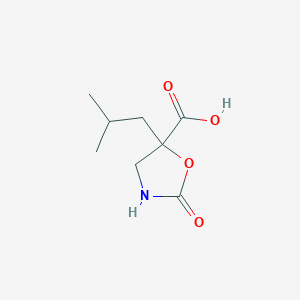 5-(2-Methylpropyl)-2-oxo-1,3-oxazolidine-5-carboxylic acid